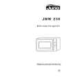 JUNO-ELECTROLUX JMW230B Owner's Manual
