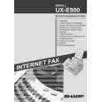 SHARP UXE800 Owner's Manual