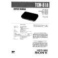 SONY TCM818 Service Manual