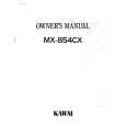 KAWAI MX854CX Owner's Manual