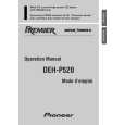PIONEER DEH-P520 Owner's Manual