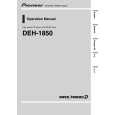 PIONEER DEH1850 Owner's Manual