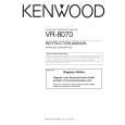 KENWOOD VR8070 Owner's Manual