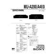 SONY MU-A200 Service Manual