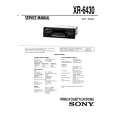 SONY XR6430 Service Manual