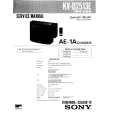SONY KVD2513E Service Manual