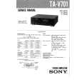 SONY TAV701 Service Manual