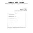 SHARP SF-S15 Parts Catalog