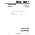 SONY MDRE818LP Service Manual