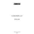 ZANUSSI ZGG644IXC Owner's Manual
