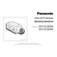 PANASONIC WVCL920A Owner's Manual