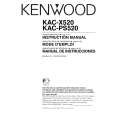 KENWOOD KACX520 Owner's Manual