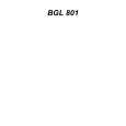FAURE BGL801M Owner's Manual
