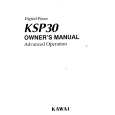 KAWAI KSP30 Owner's Manual