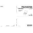 SONY PCGF430 Service Manual