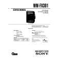 SONY WM-FX301 Service Manual