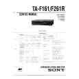 SONY TAF161 Service Manual