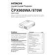 HITACHI CPX970W Owner's Manual