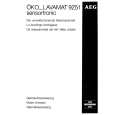 AEG LAV9251SENS. Owner's Manual