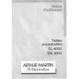 ARTHUR MARTIN ELECTROLUX TM3002W Owner's Manual
