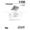 SONY ITD100 Service Manual