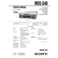 SONY MDSS40 Service Manual