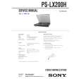 SONY PSLX200H Service Manual