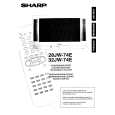 SHARP 32JW74E Owner's Manual