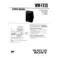 SONY WMFX10 Service Manual