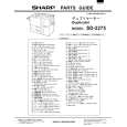 SHARP SD-2275 Parts Catalog