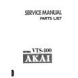 AKAI VTS-400 Service Manual