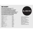 SHARP EL2901RC Owner's Manual