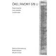 AEG FAV578U-WCH Owner's Manual