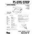SONY PSD705 Service Manual