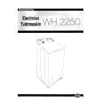 ELECTROLUX WH2250 Owner's Manual
