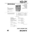 SONY HCDCP1 Service Manual