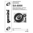 GEMINI SA-600II Owner's Manual