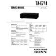 SONY TA-E741 Service Manual