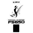 KAWAI FS650 Owner's Manual