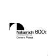 NAKAMICHI 600II Owner's Manual