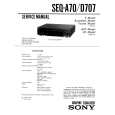 SONY SEQD707 Service Manual