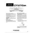 PIONEER CTW700R Owner's Manual