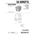 SONY SAWMSP76 Service Manual