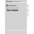 PIONEER DEH-P2600R Owner's Manual