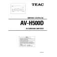 TEAC AV-H500D Service Manual