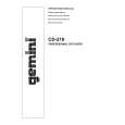 GEMINI CD-210 Owner's Manual
