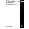 AEG LAV7550SENS. Owner's Manual