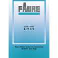 FAURE LFV879 Owner's Manual