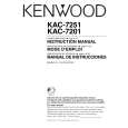 KENWOOD KAC7251 Owner's Manual
