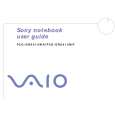 SONY PCG-GRX415MK VAIO Owner's Manual